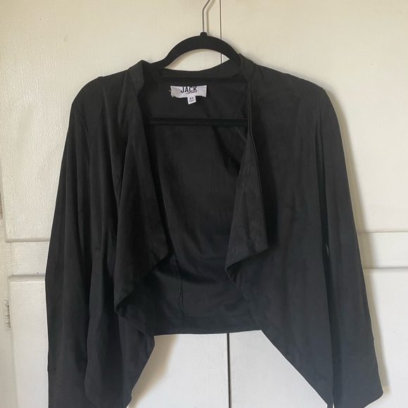 Black faux suede jacket - Picture 3 of 3